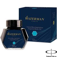 S0110810 Бирюзовые чернила Waterman (Ватерман) Inspired Blue во флаконе